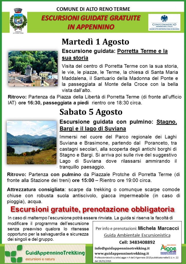 guidappenninotrekking escursione 1 e 5 agosto